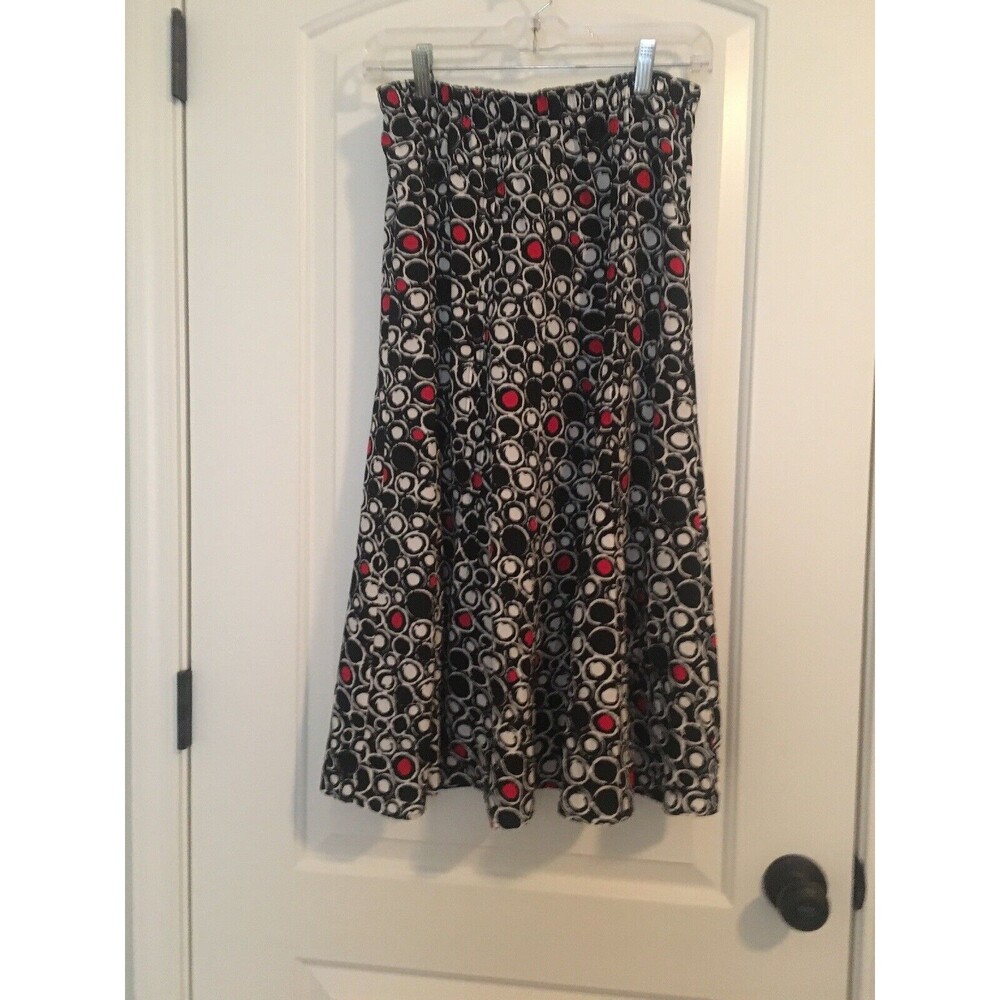 Southern Lady Women's Colorful Print Maxi Skirt Size 8 Multi-Color